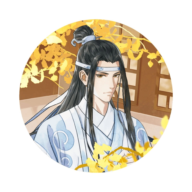 腾讯视频草场地 魔道祖师 碧水惊秋系 镭射票/拍立得/透卡 徽章