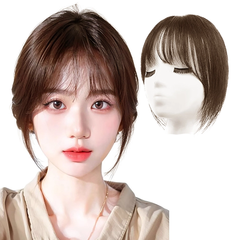 云轻 头顶补发蓬松增量全真人发高颅顶遮白发假发片女