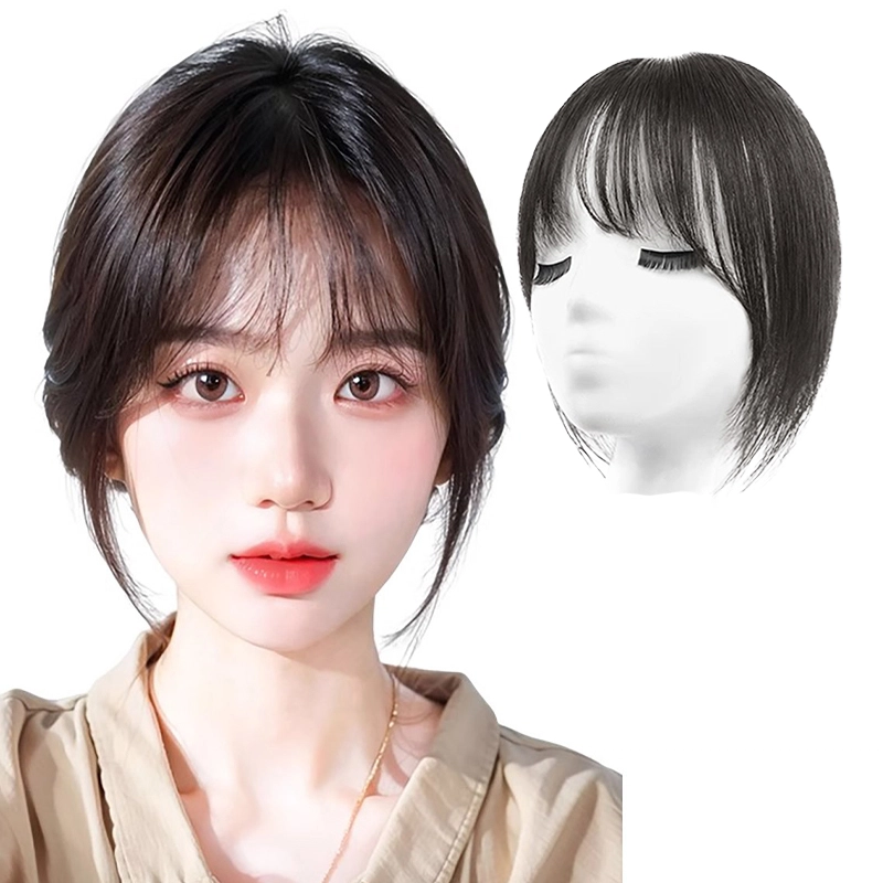 云轻 头顶补发蓬松增量全真人发高颅顶遮白发假发片女
