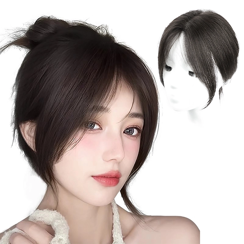 晚晚风 头顶补发蓬松增量全真发遮白发假发片