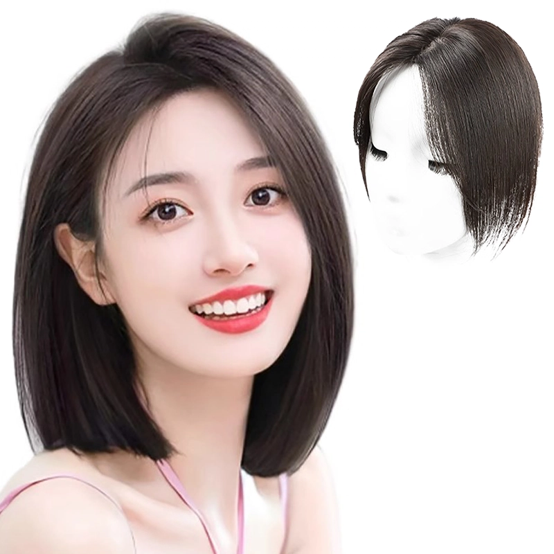 缪斯韵 补发蓬松增量全真发遮白发假发 自然前额无痕轻薄