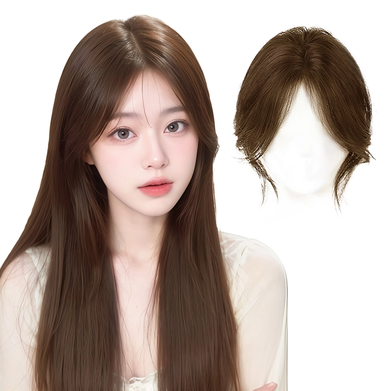 晚晚风 八字刘海假发女 轻薄无痕蓬松中分