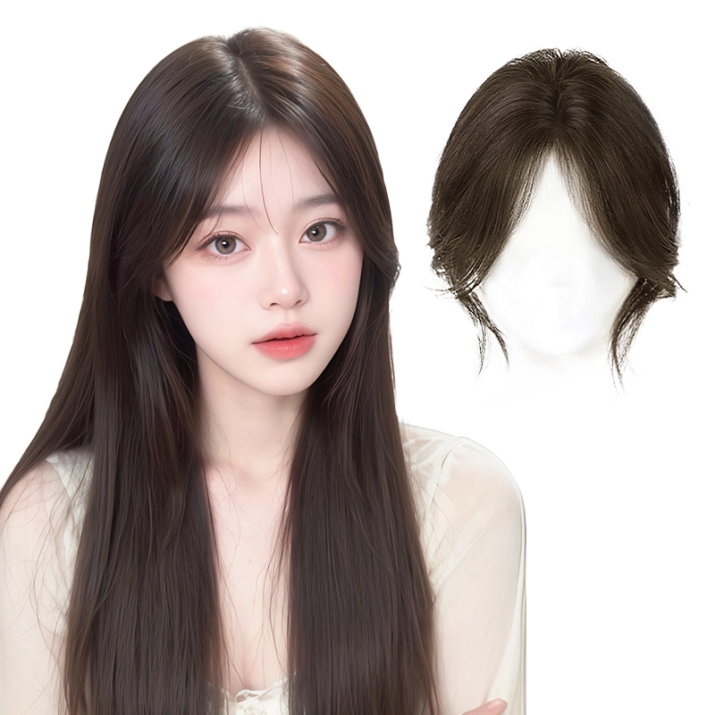 晚晚风 八字刘海假发女 轻薄无痕蓬松中分