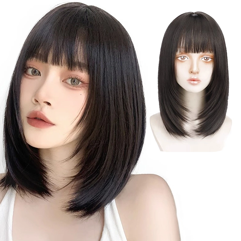 晚晚风 锁骨发头套式假发 服帖透气自然蓬松