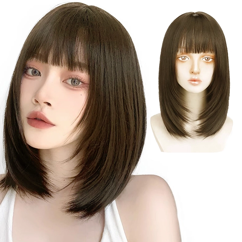 晚晚风 锁骨发头套式假发 服帖透气自然蓬松