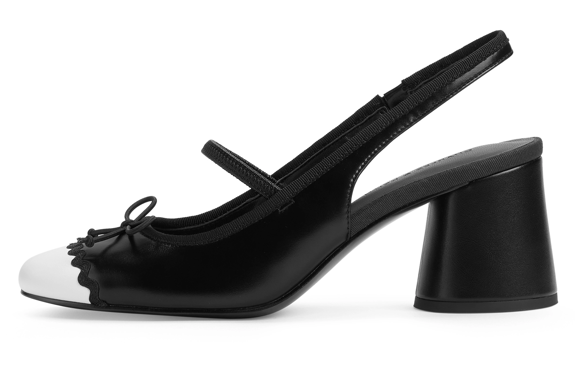 CHARLESKEITH ck PU 6.5cm CreamBlack