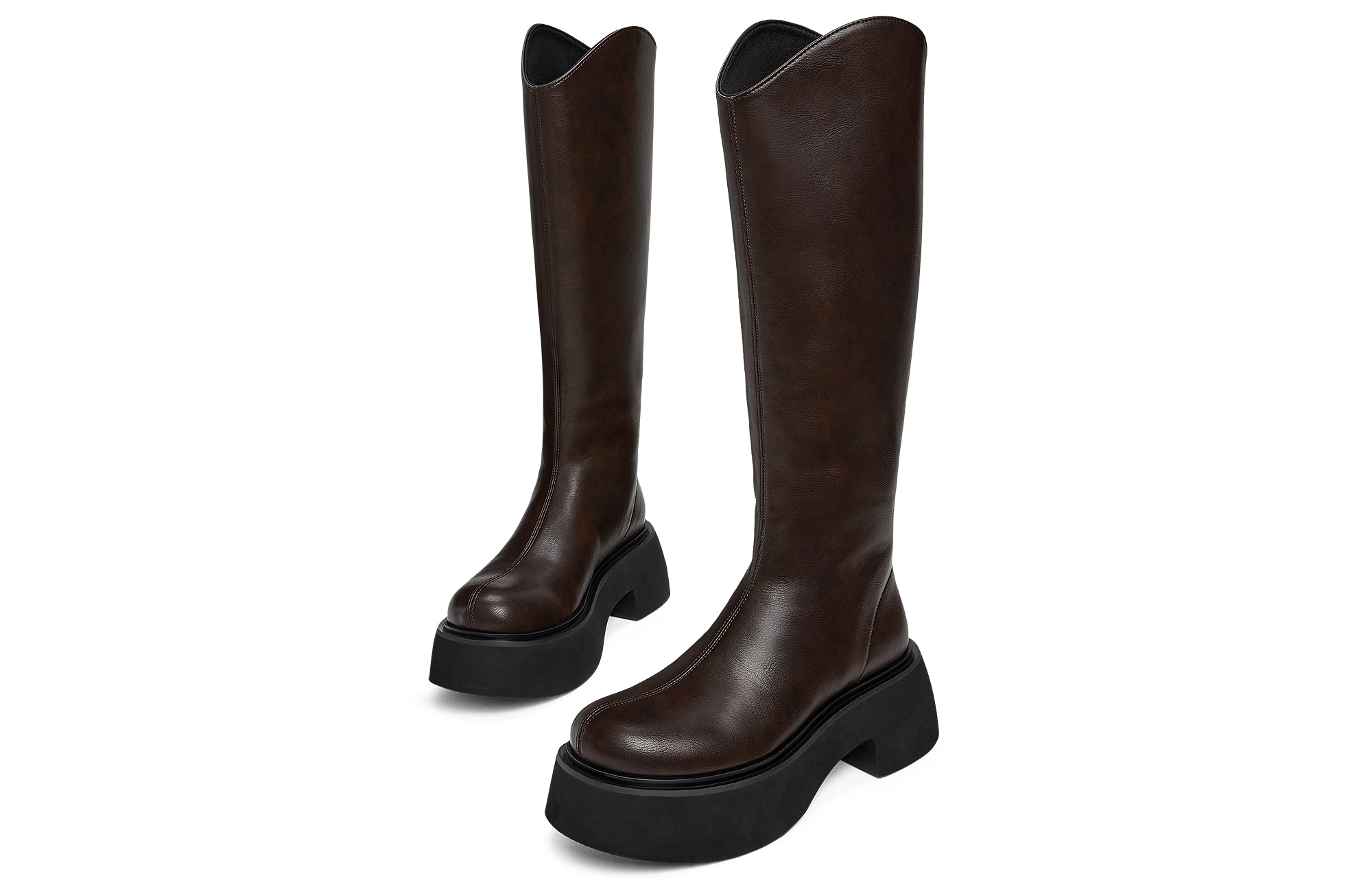 CHARLESKEITH ck PU V 6.5cm BlackDark Brown