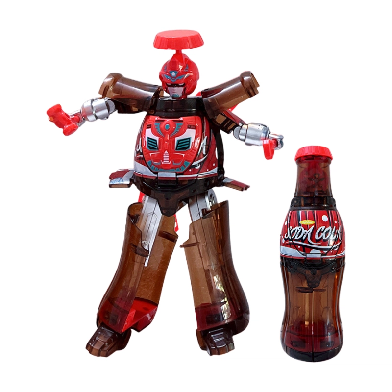 小牧马 趣味汽水变形机器人 玩具