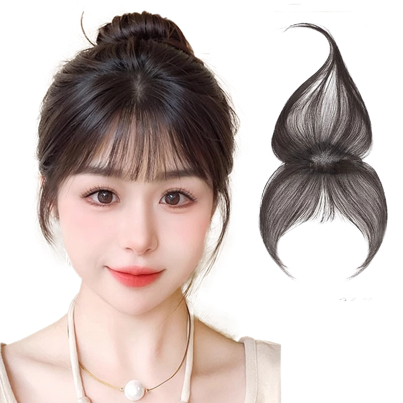 怡泽 胎毛刘海假发 头顶蓬松 前额发际线 自然色/摩卡棕