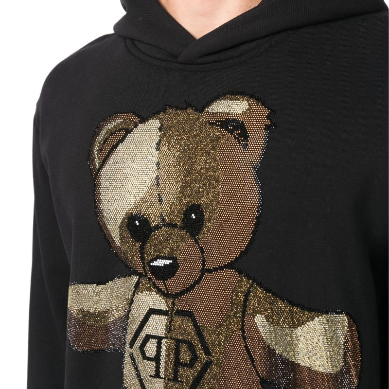 PHILIPP PLEIN Hoodie Sweatshirt Teddy Bear