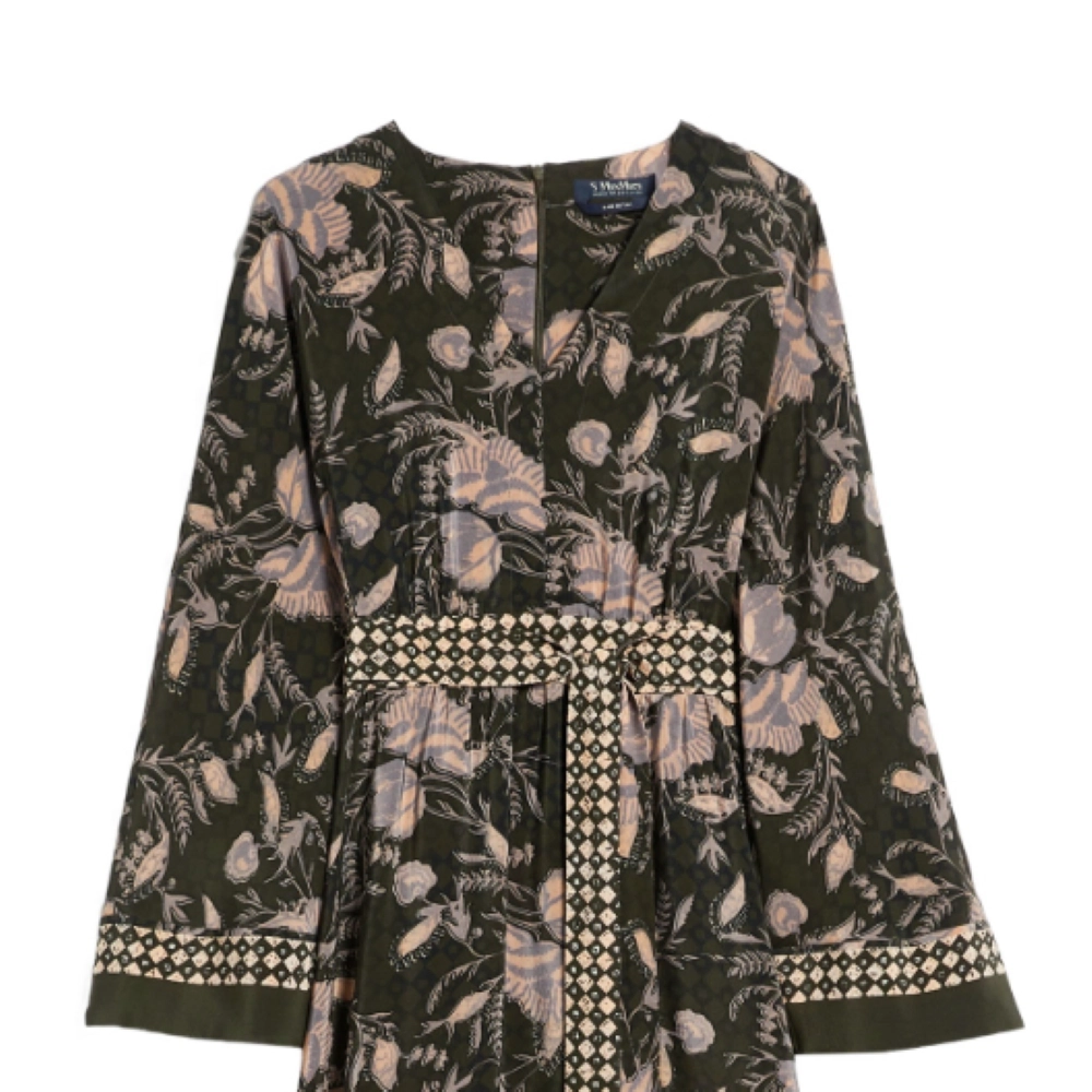 MaxMara Fedra Printed Crepe De Chine Dress V