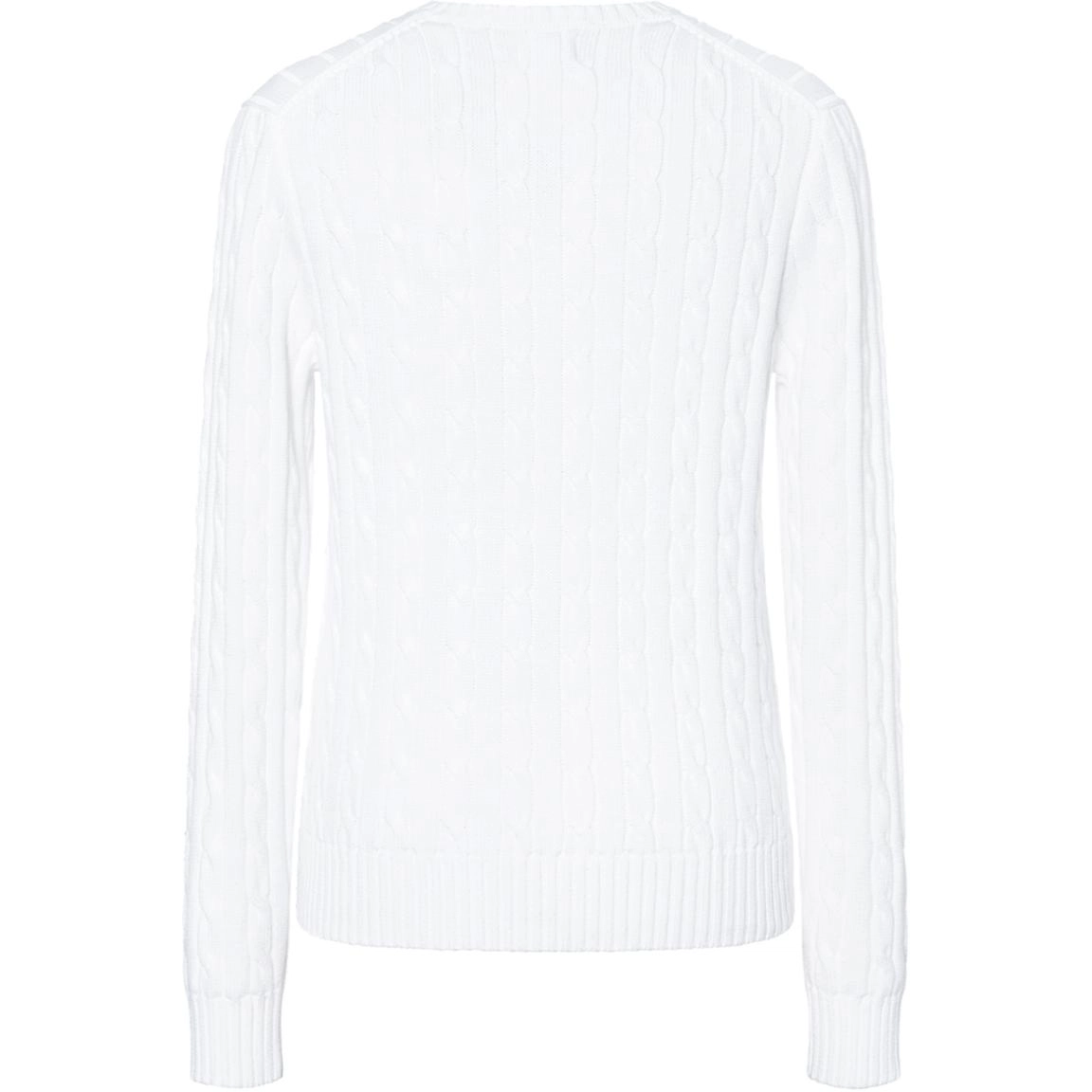 Polo Ralph Lauren Cable-Knit Cotton V-Neck Sweater V