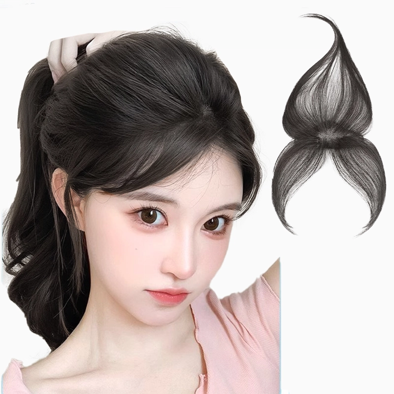 黛姿胎毛刘海假发女片头顶补发真发轻薄