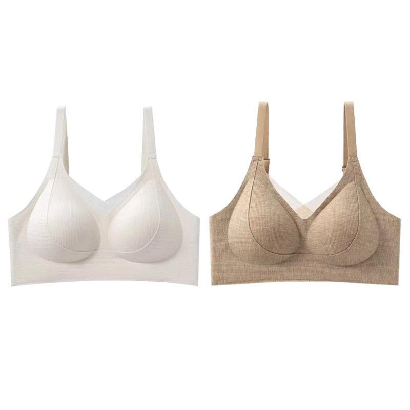 俞兆林 舒适大胸显小无痕聚拢调整型防下垂收副乳无钢圈文胸 女款 组合装
