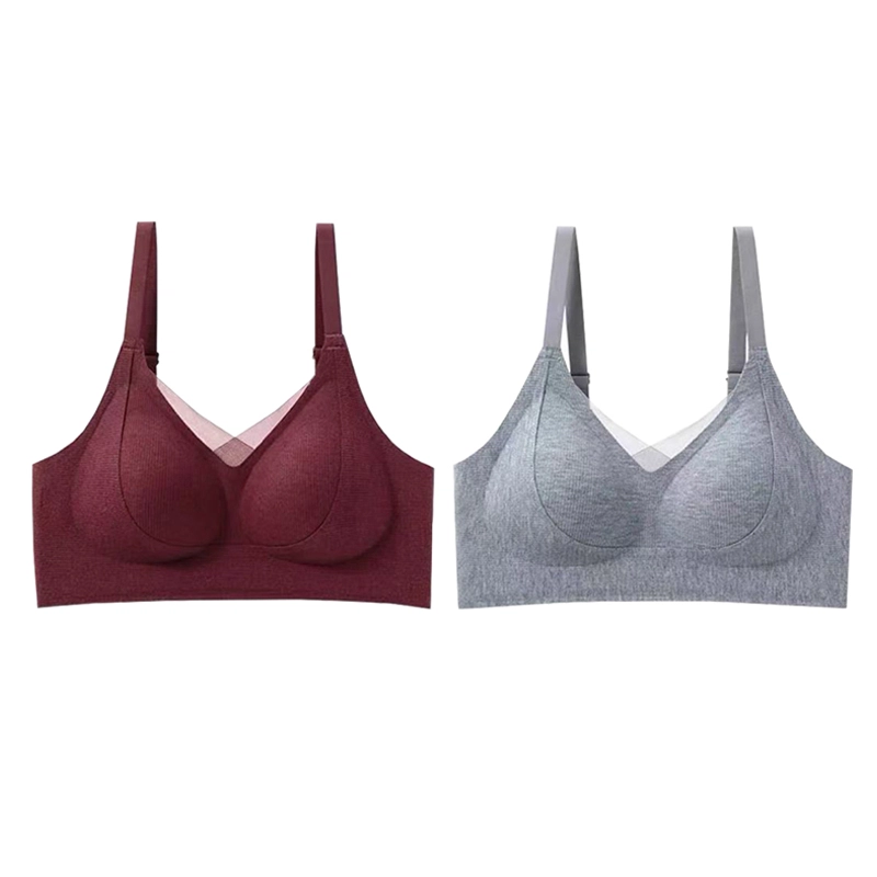 俞兆林 舒适大胸显小无痕收副乳聚拢调整防下垂无钢圈文胸 女款 组合装