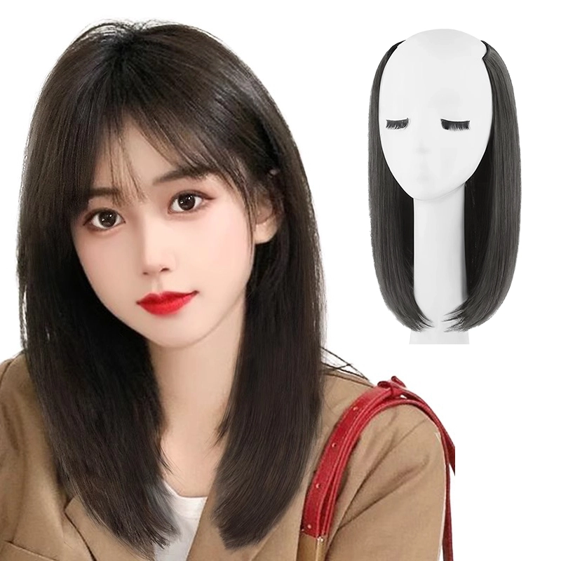 怡泽 一片式锁骨发假发 顶补发增发蓬松发接发片 棕黑色/深棕色/浅棕色