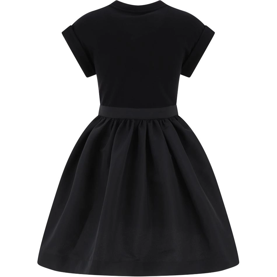 Alexander McQueen Hybrid Mini Dress In Black