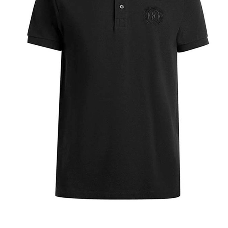 BALLY Emblem Polo In Black Cotton Polo