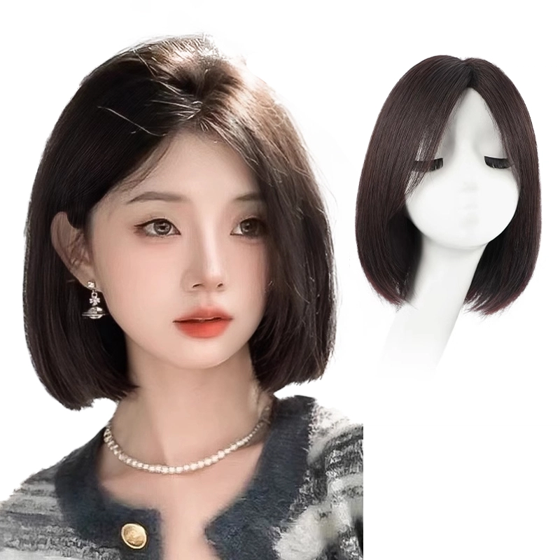 晚晚风 蕾丝网发套假发 舒适蚕丝内网手工钩织 自然色
