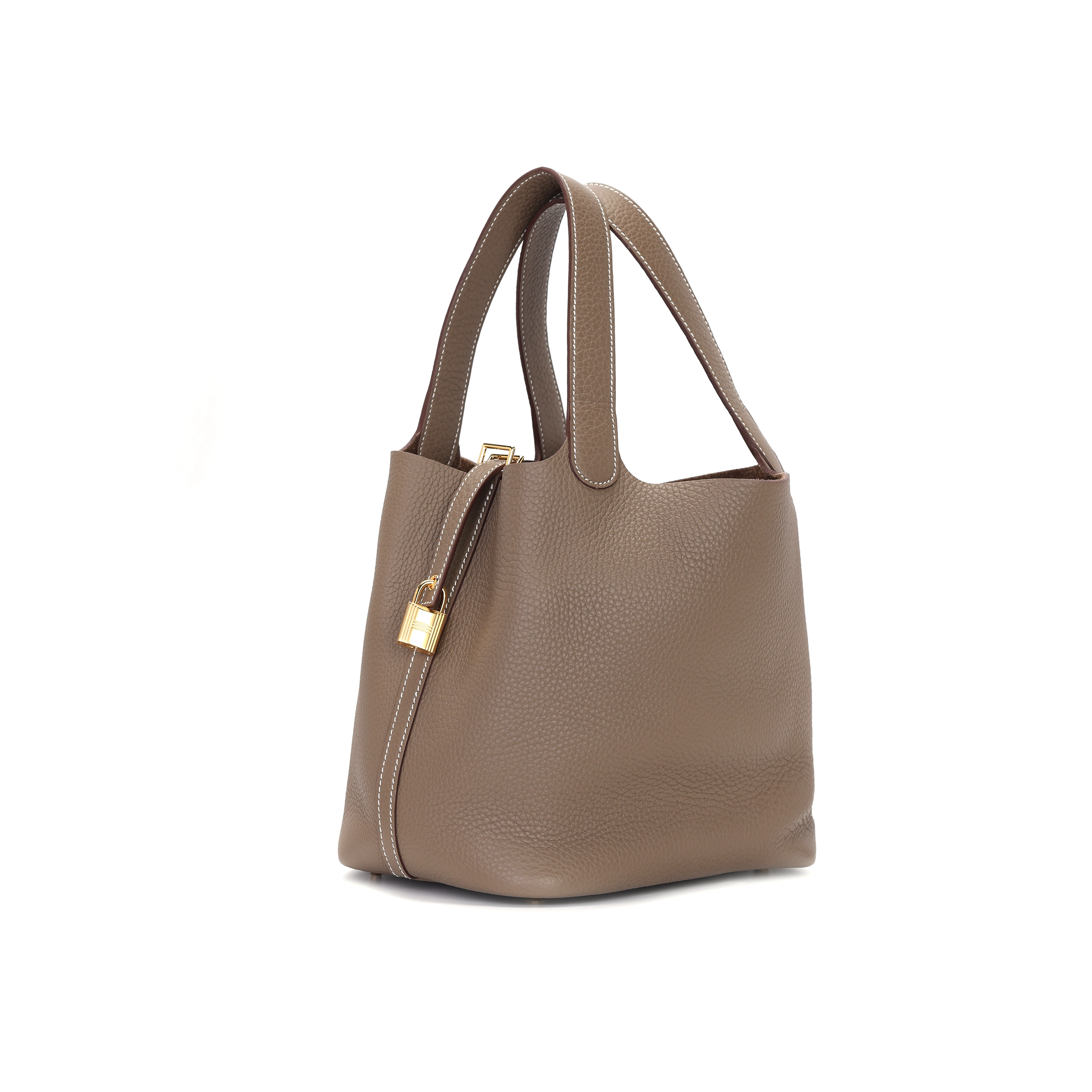 HERMES Picotin Lock 22 Clemence 18 Etoupe