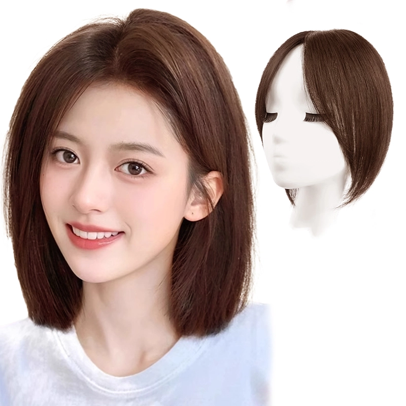 缪斯韵全递针假发女片头顶补发增发量蓬松真发遮白发无痕轻薄自然补发片