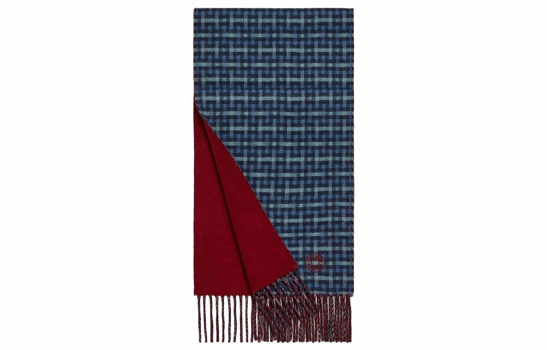 HERMES H Ecossais Recto-Verso muffler