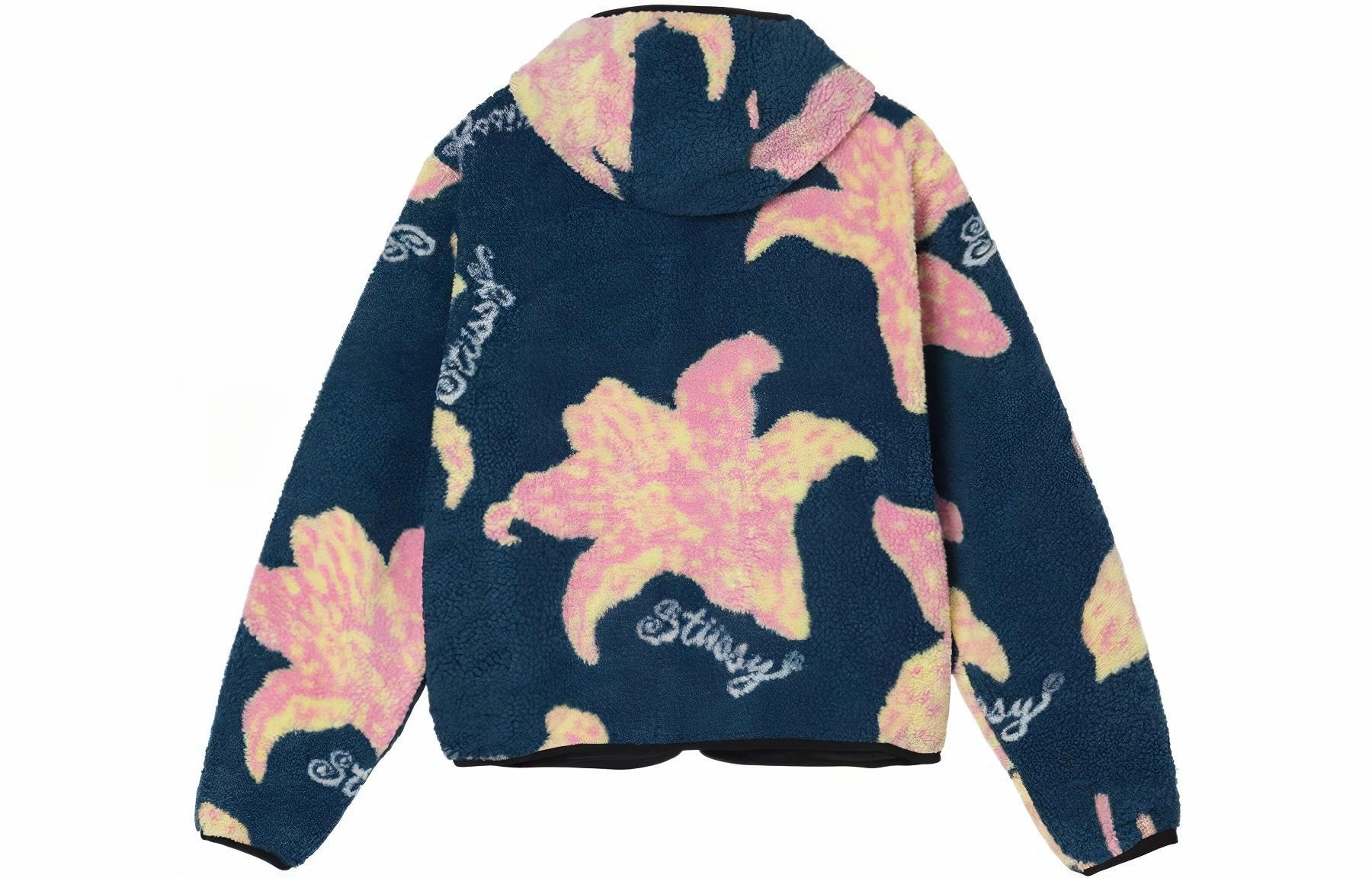 Stussy SS22 Floral Sherpa Hood Jacket
