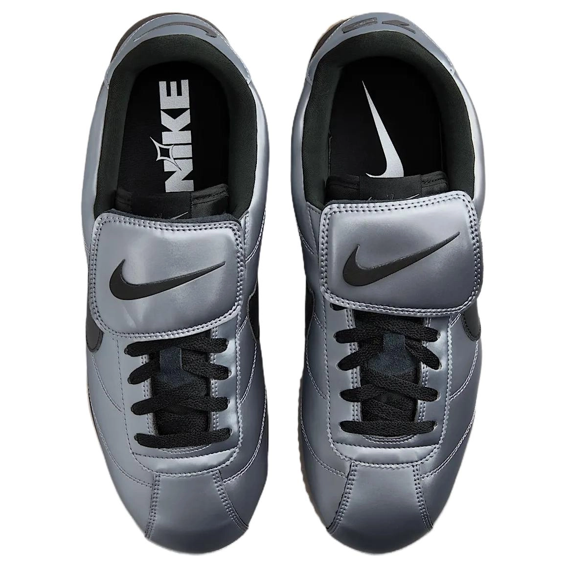 Nike Cortez LEATHER SE "Metallic Cool Grey Black"