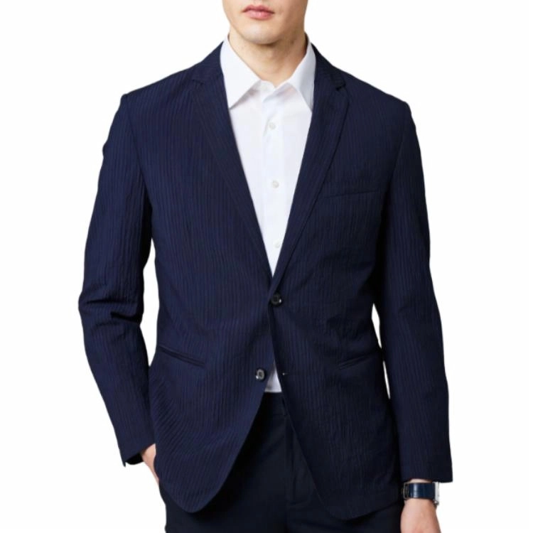 佛朗尼·齐拉 纯色商务通勤百搭西装 男款 藏青色