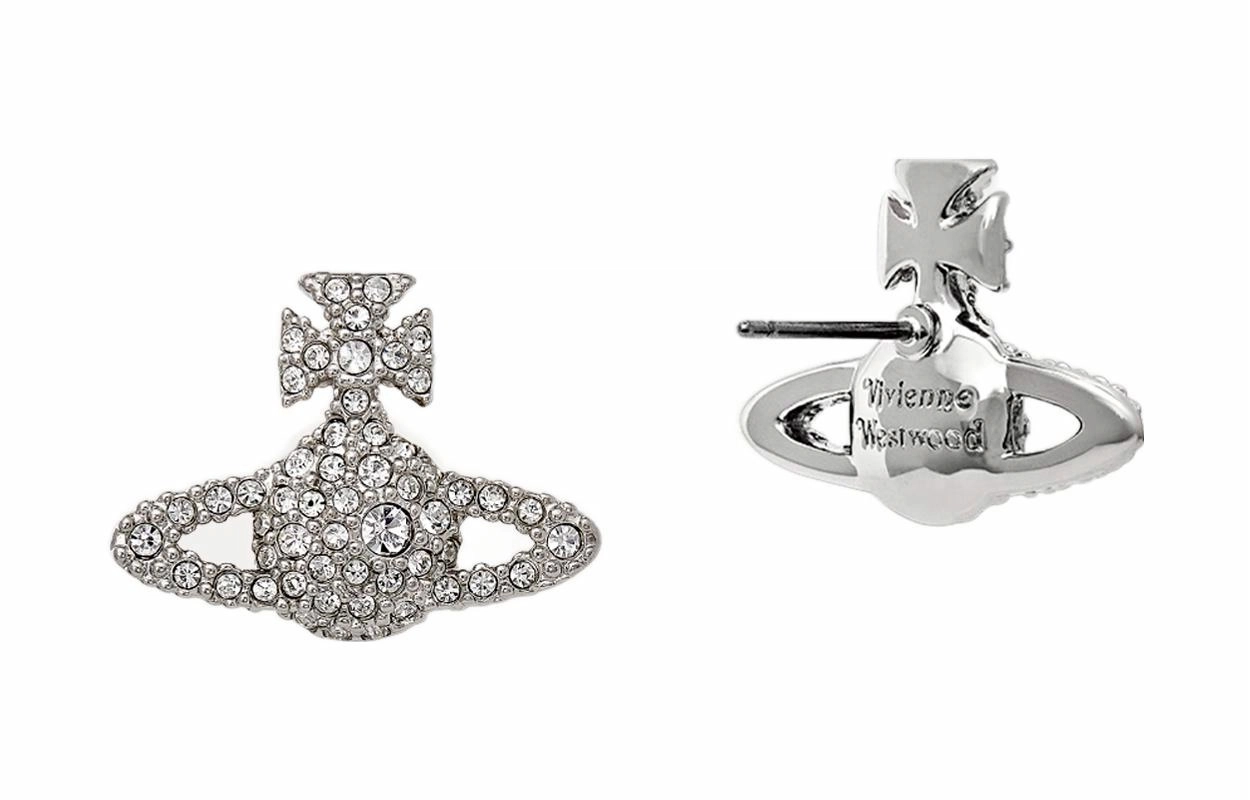 Vivienne Westwood GRACE BAS RELIEF STUD EARRINGS