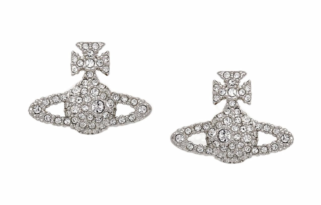 Vivienne Westwood GRACE BAS RELIEF STUD EARRINGS