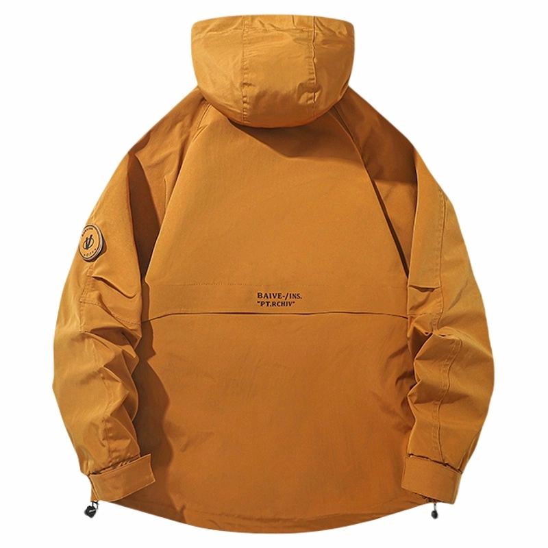 雅鹿  美式潮牌户外山系机能工装大口袋登山魔术贴三合一休闲百搭潮流  防水防风耐磨冲锋衣 男女同款 曜石黑
