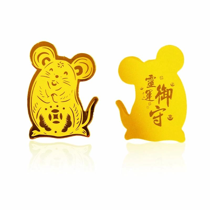 零界 十二生肖包包贴 金箔 手机贴 男女同款情侣款