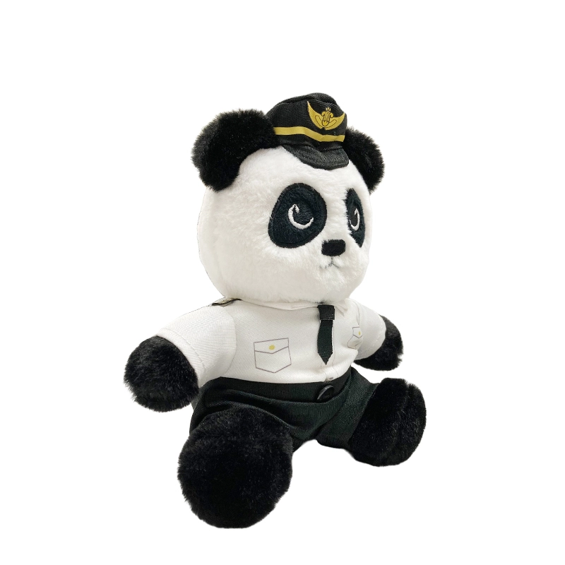 中国南方航空 大熊猫机长钥匙扣 谷圈挂件