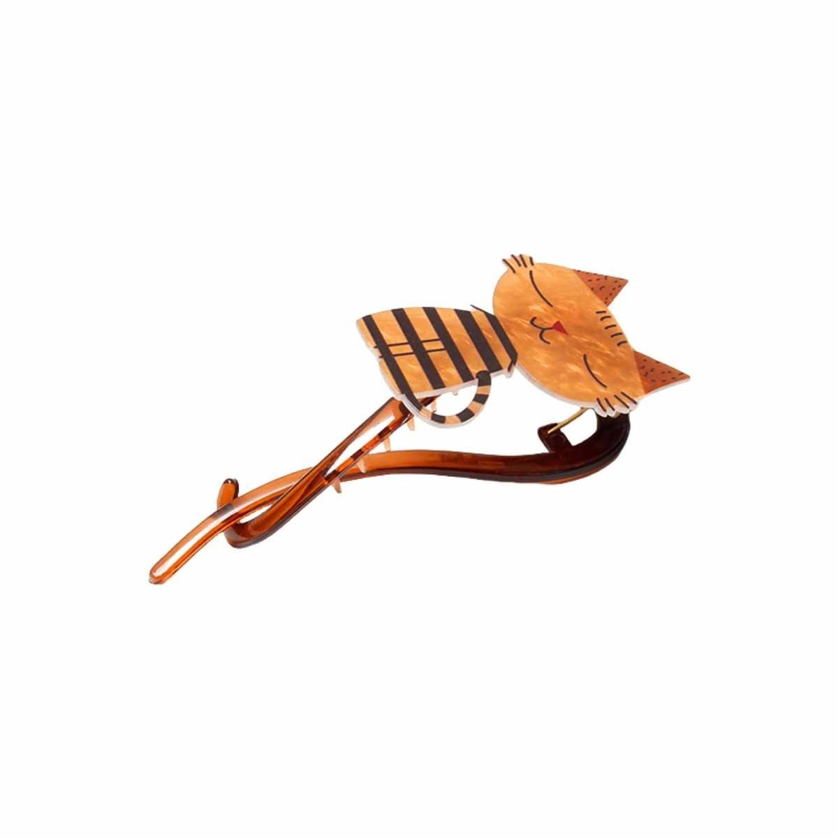 贯古今 萌趣可爱猫咪扭扭夹 亚克力 发夹 女款