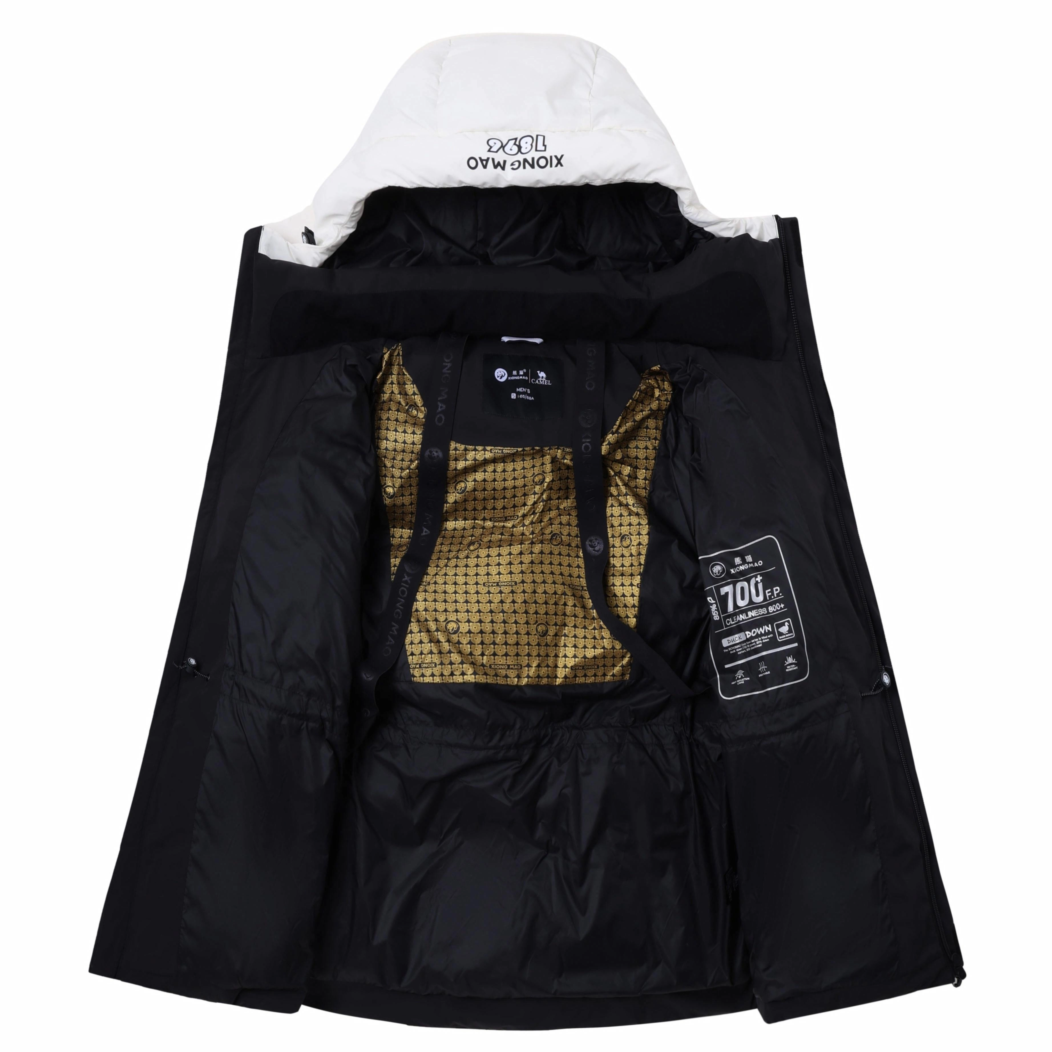 熊猫 暖冬系列-暖噗噗 山系户外连帽百搭蓄热保暖羽绒服 男女同款