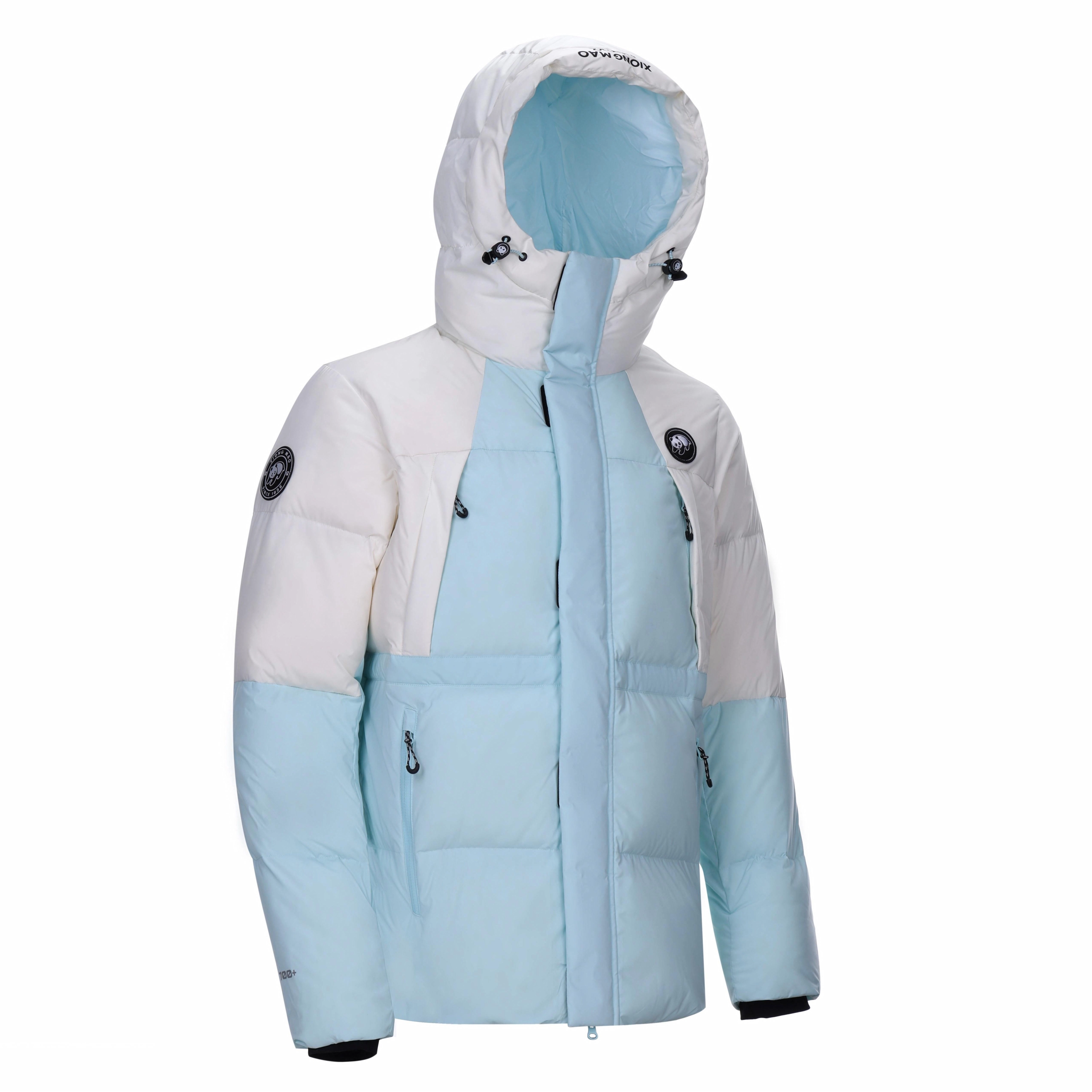 熊猫 暖冬系列-暖噗噗 山系户外连帽百搭蓄热保暖羽绒服 男女同款