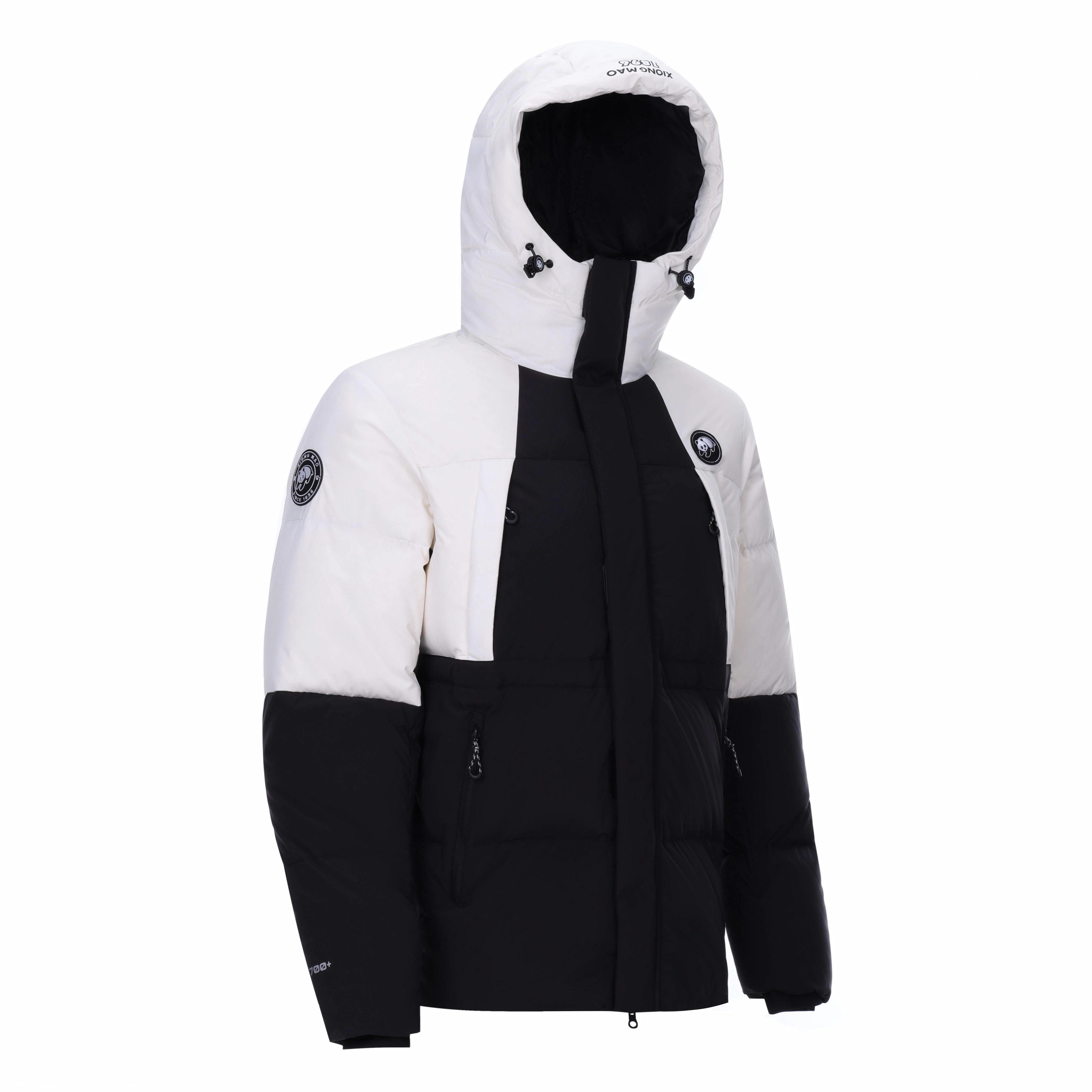 熊猫 暖冬系列-暖噗噗 山系户外连帽百搭蓄热保暖羽绒服 男女同款