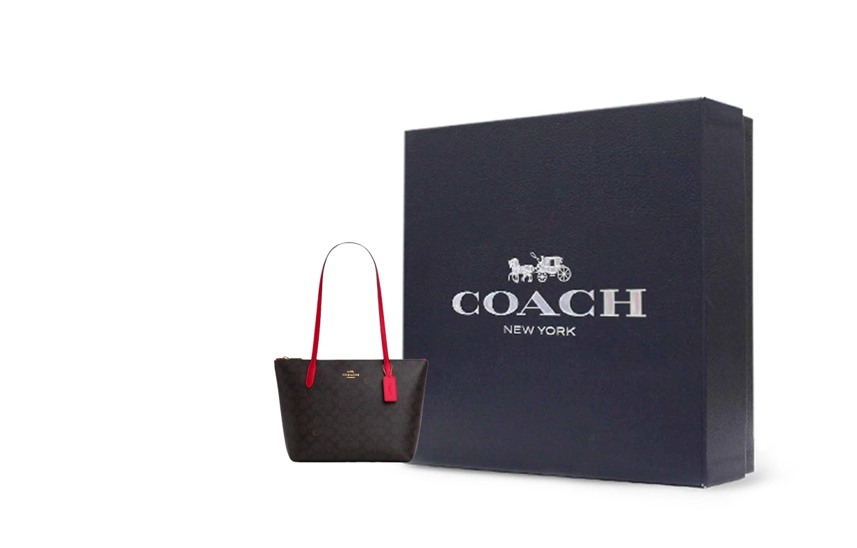 COACH Canvas 24 Logo Tote