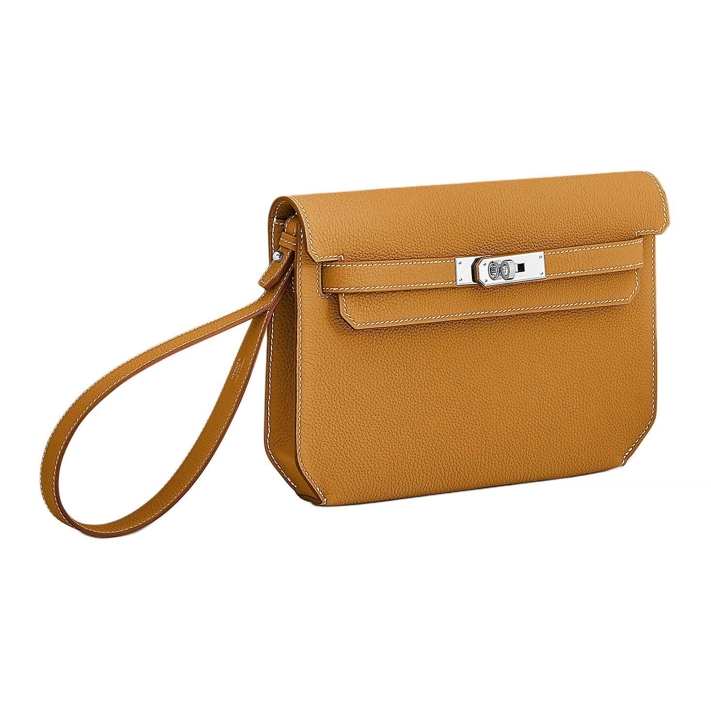 HERMES Kelly Depeches 25 Togo 21 Naturel-Sable