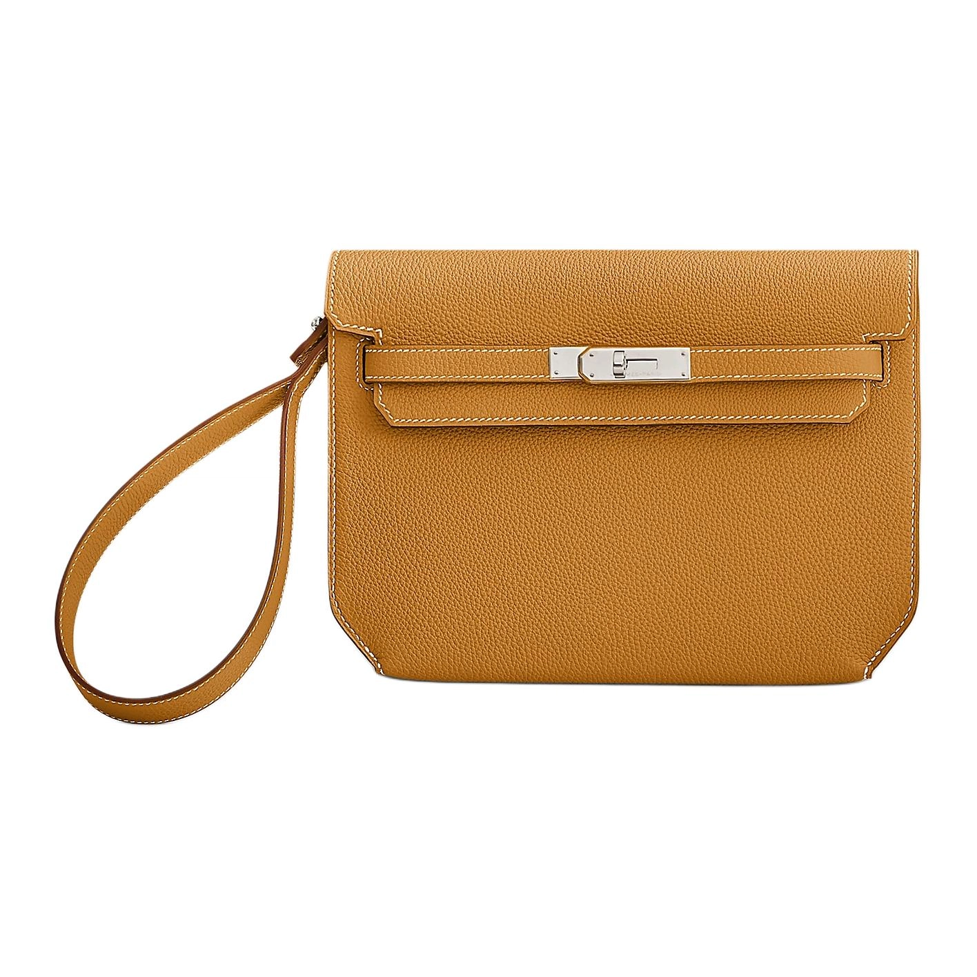 HERMES Kelly Depeches 25 Togo 21 Naturel-Sable