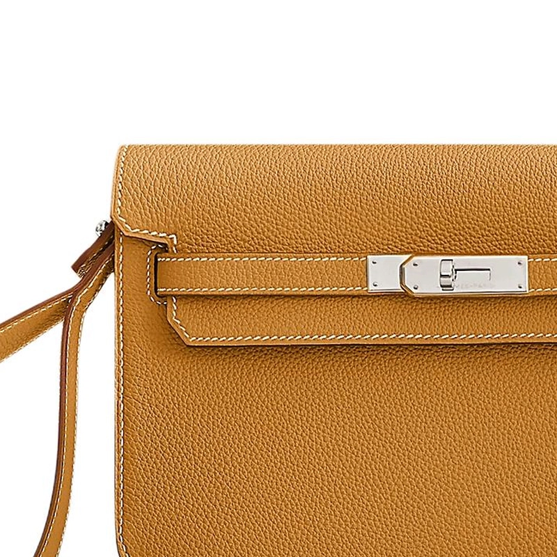 HERMES Kelly Depeches 25 Togo 21 Naturel-Sable