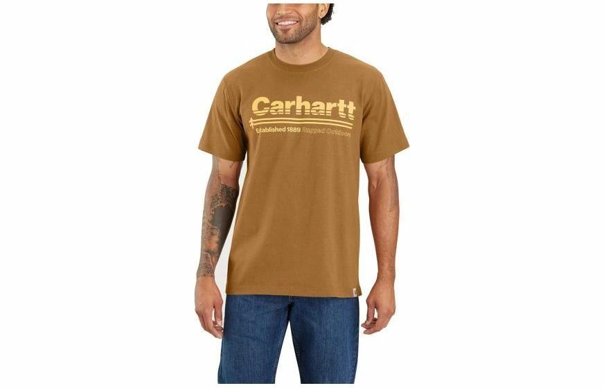 Carhartt 105754 Relaxed Fit Heavyweight Short-Sleeve Outdoors Graphic T-Shirt T