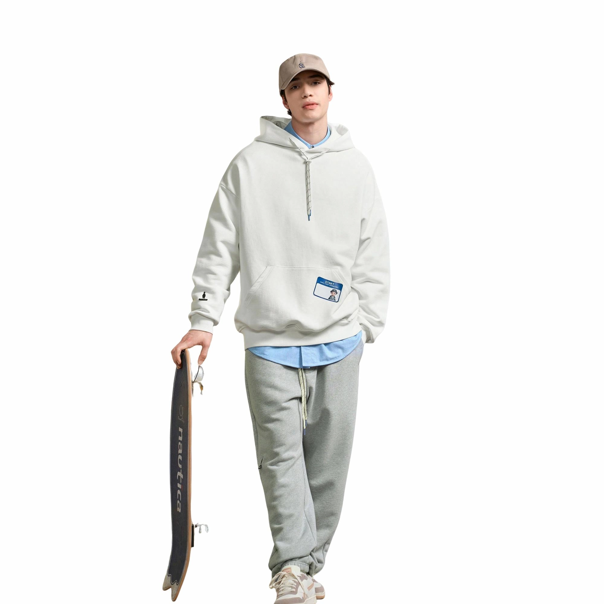 nautica white sail x POPBOY FW23 Logo