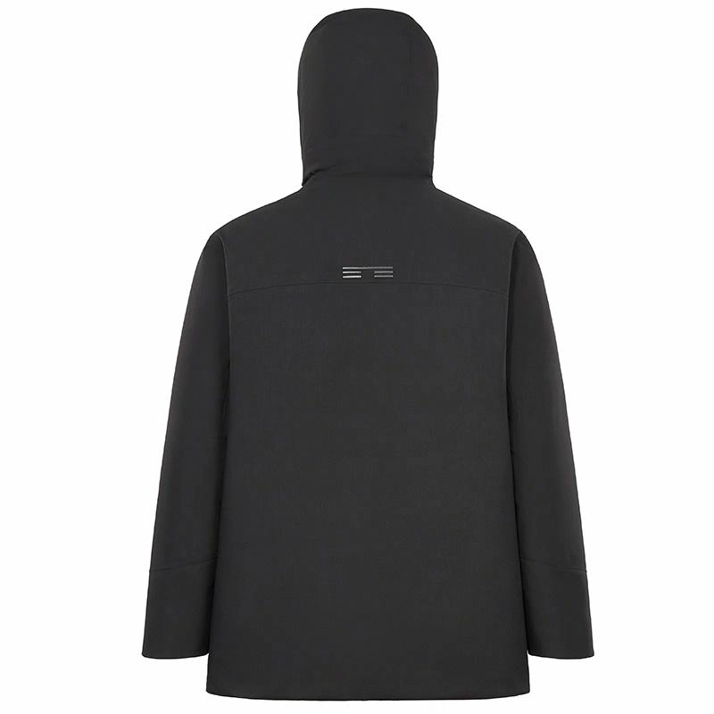 高梵 黑金奢华户外未来舒适纯色加厚短款羽绒服 男女同款 黑色