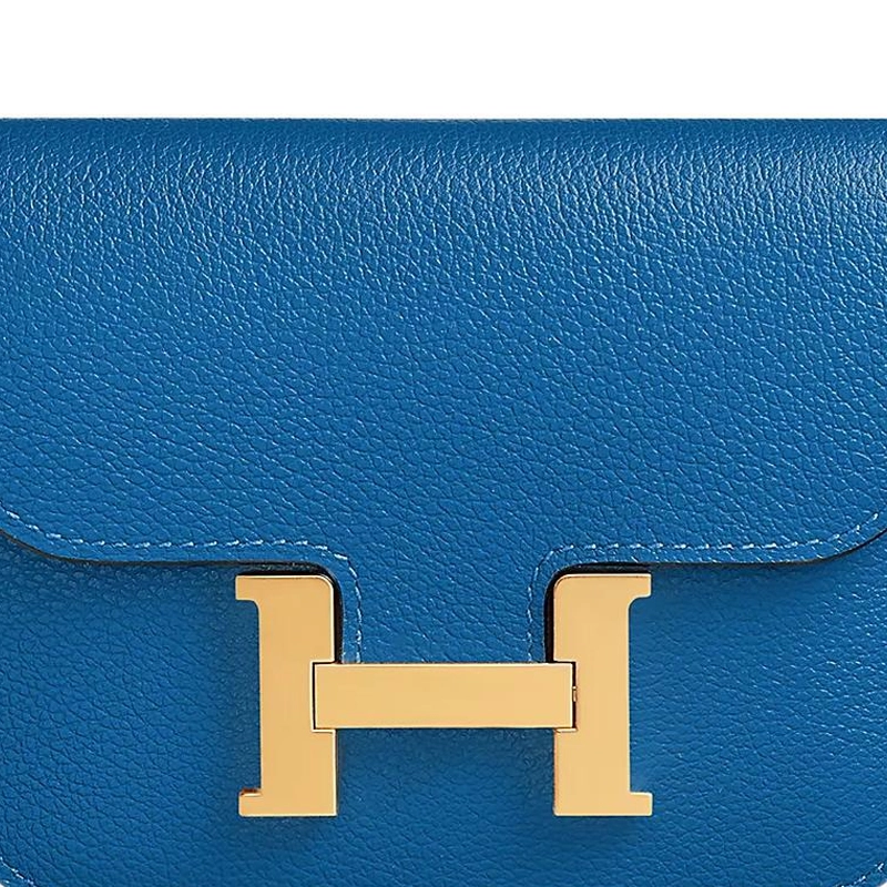 HERMES Constance Slim Evercolor 71 Bleu France