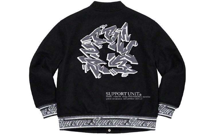 Supreme FW21 Week 12 Support Unit Varsity Jacket