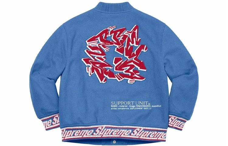 Supreme FW21 Week 12 Support Unit Varsity Jacket