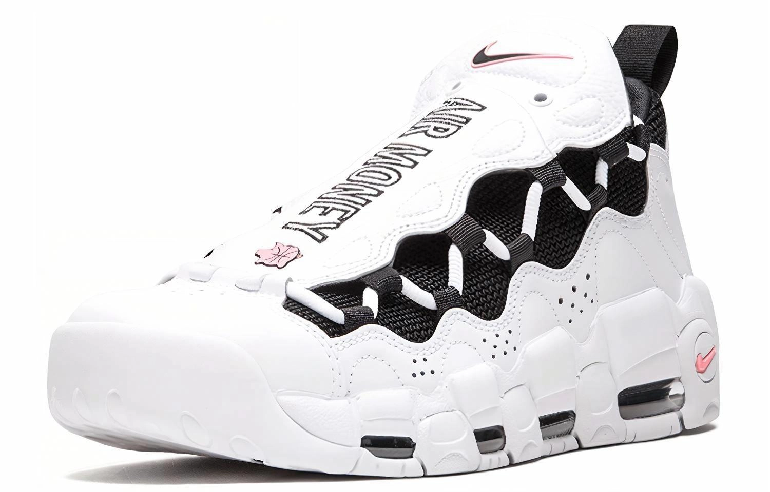 Nike Air More Money White Black Coral Chalk
