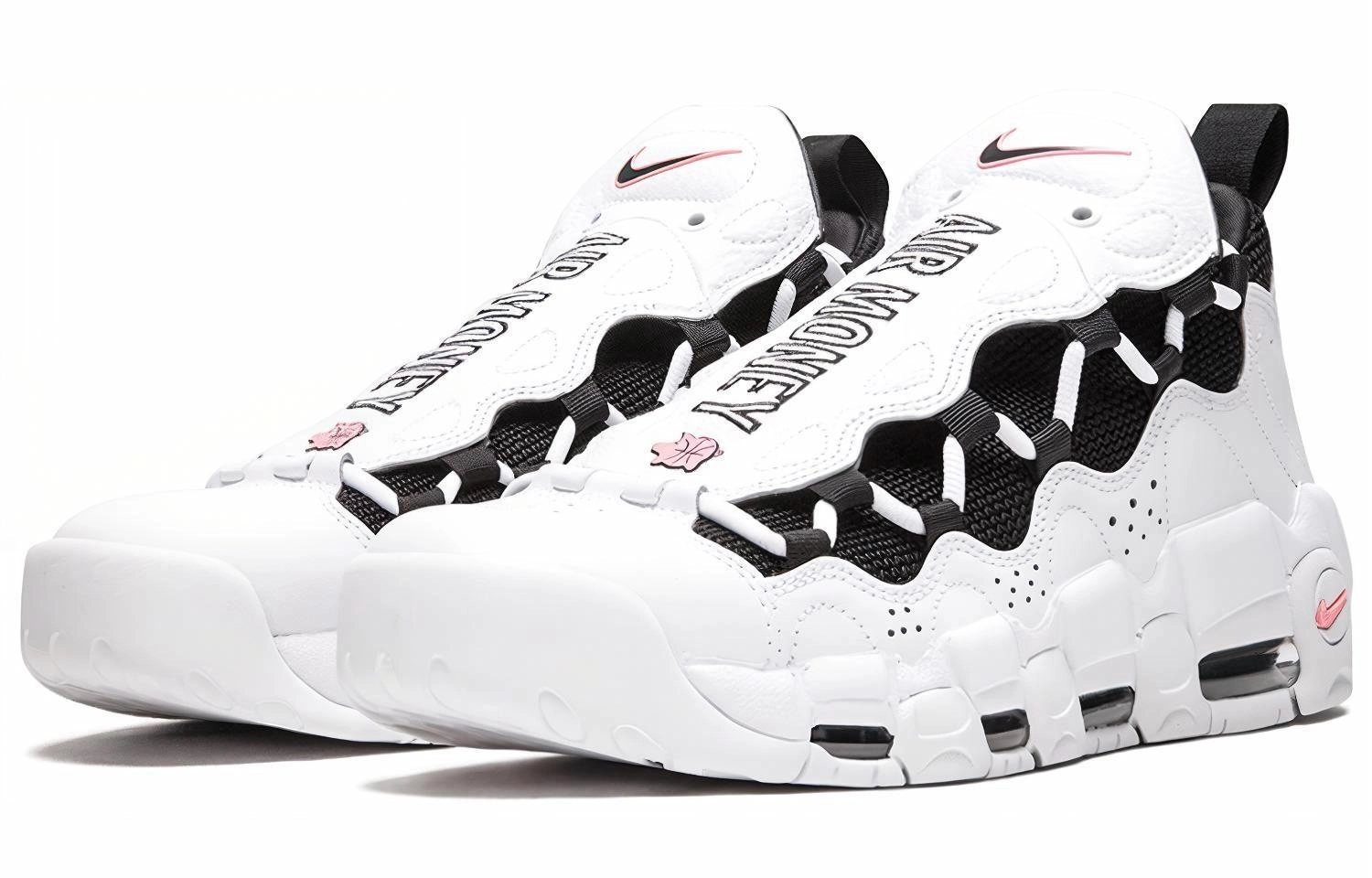 Nike Air More Money White Black Coral Chalk